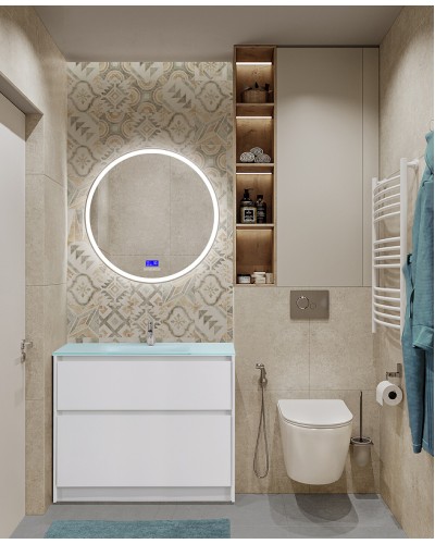 Тумба под раковину BelBagno Kraft 100 KRAFT-1000-2C-PIA-BO Bianco Opaco