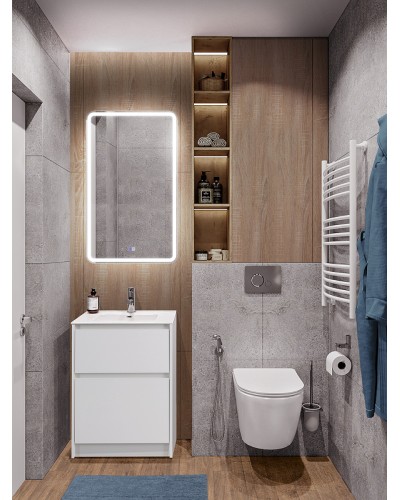 Тумба под раковину BelBagno Kraft 39 50 KRAFT39-500/390-2C-PIA-BO Bianco Opaco