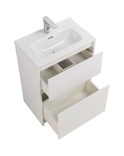 Тумба под раковину BelBagno Kraft 39 60 KRAFT39-600/390-2C-PIA-BO Bianco Opaco