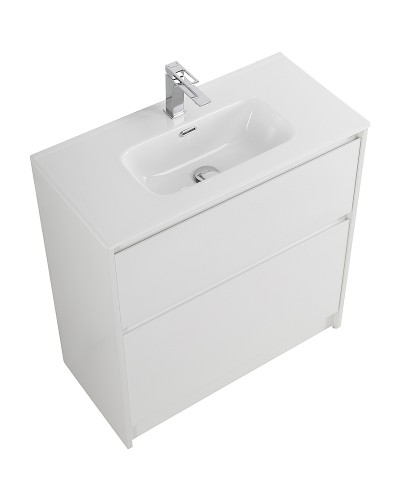 Тумба под раковину BelBagno Kraft 39 80 KRAFT39-800/390-2C-PIA-BO Bianco Opaco