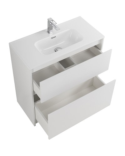 Тумба под раковину BelBagno Kraft 39 80 KRAFT39-800/390-2C-PIA-BO Bianco Opaco