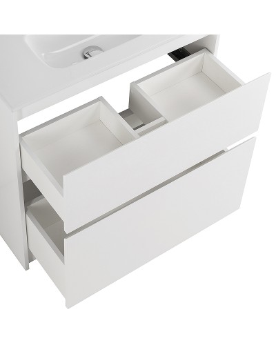 Тумба под раковину BelBagno Kraft 39 80 KRAFT39-800/390-2C-PIA-BO Bianco Opaco