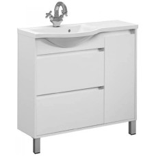 Тумба белый глянец 88,3 см L Belux Лира НП 91-02