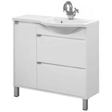 Тумба белый глянец 88,3 см R Belux Лира НП 91-02