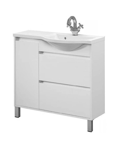 Тумба белый глянец 88,3 см R Belux Лира НП 91-02