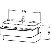 Тумба лен 97,5 см Duravit Happy D.2 H2636607575