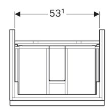 Тумба белый глянец 59,5 см Geberit iCon 840360000