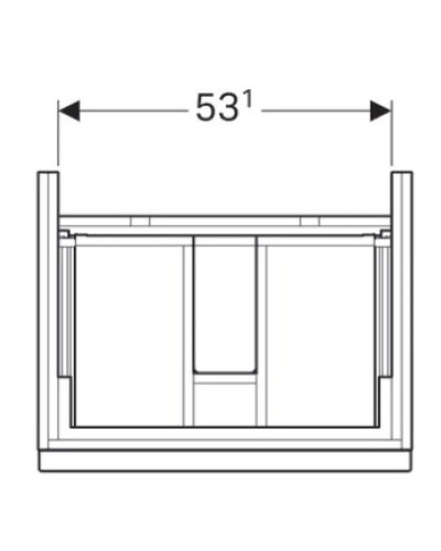 Тумба белый глянец 59,5 см Geberit iCon 840360000