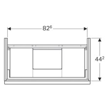 Тумба белый глянец 89 см Geberit iCon 840390000