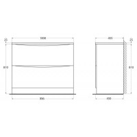 Тумба Pino Scania 99,6 см BelBagno Acqua ACQUA-1000-2C-PIA-PS