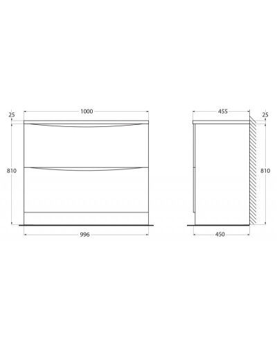 Тумба Pino Scania 99,6 см BelBagno Acqua ACQUA-1000-2C-PIA-PS