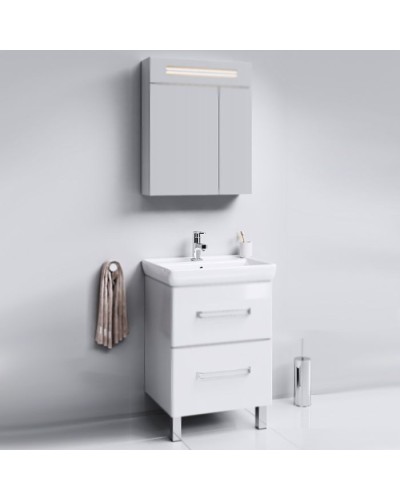 Тумба под раковину Aqwella Нео 60 Neo.01.06 Белая