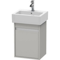 Тумба бетонно-серый матовый 40 см Duravit Ketho KT6630L0707