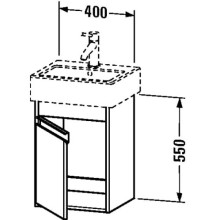Тумба темный орех 40 см Duravit Ketho  KT6630L2121