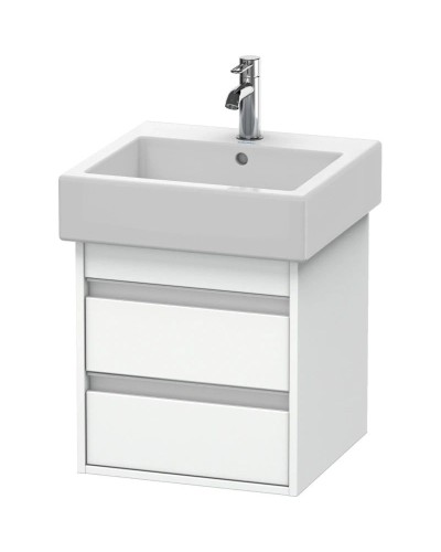 Тумба белый матовый 45 см Duravit Ketho KT663501818
