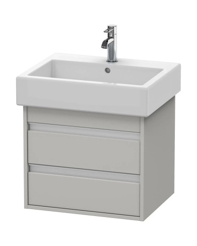 Тумба бетонно-серый матовый 55 см Duravit Ketho KT663600707