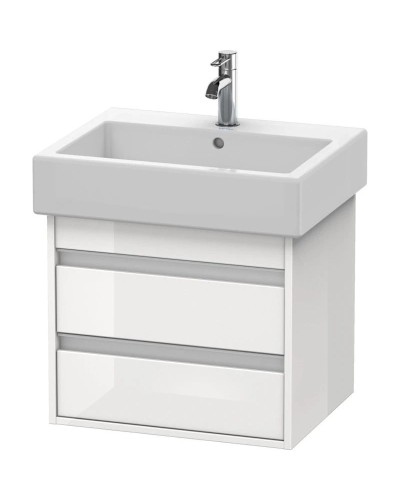 Тумба белый глянец 55 см Duravit Ketho KT663602222