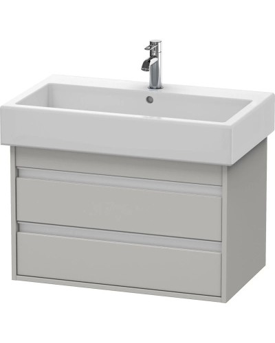 Тумба бетонно-серый матовый 75 см Duravit Ketho KT663700707