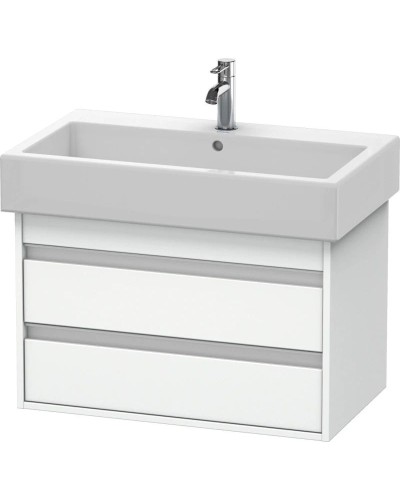 Тумба белый матовый 75 см Duravit Ketho KT663701818