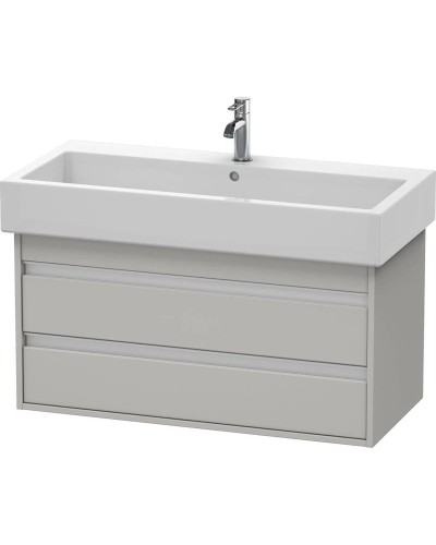 Тумба бетонно-серый матовый 95 см Duravit Ketho KT663800707
