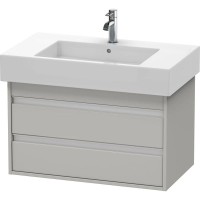 Тумба бетонно-серый матовый 80 см Duravit Ketho KT664000707