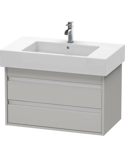 Тумба бетонно-серый матовый 80 см Duravit Ketho KT664000707