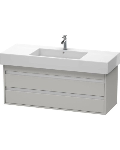 Тумба бетонно-серый матовый 120 см Duravit Ketho KT664200707