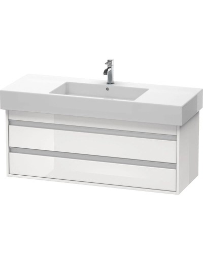 Тумба белый глянец 120 см Duravit Ketho KT664202222