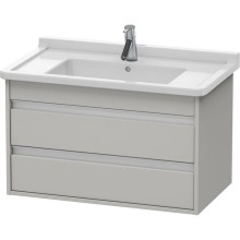 Тумба бетонно-серый матовый 80 см Duravit Ketho KT664400707