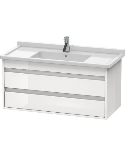Тумба белый глянец 100 см Duravit Ketho KT664502222