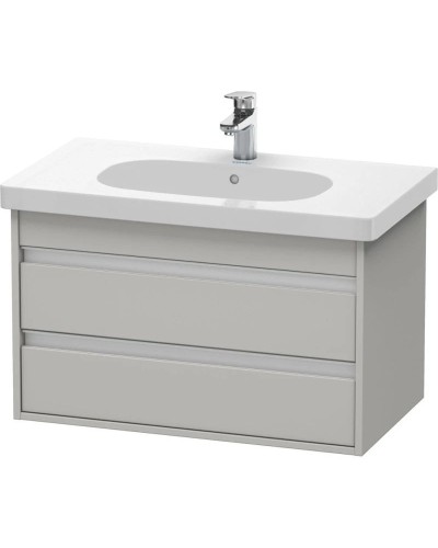 Тумба бетонно-серый матовый 80 см Duravit Ketho KT664700707