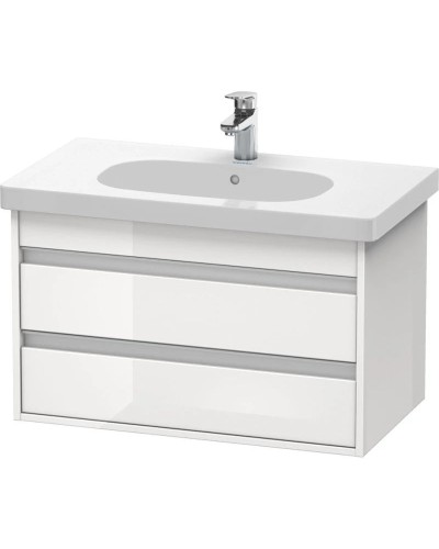 Тумба белый глянец 80 см Duravit Ketho KT664702222