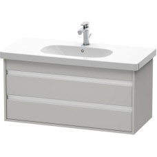 Тумба бетонно-серый матовый 100 см Duravit Ketho KT664800707