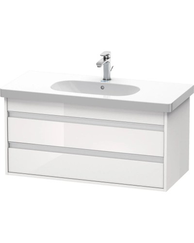Тумба белый глянец 100 см Duravit Ketho KT664802222