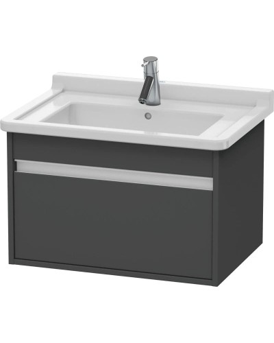 Тумба графит матовый 80 см Duravit Ketho KT666404949