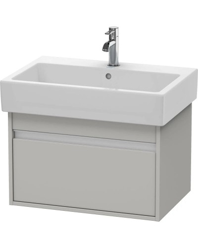Тумба бетонно-серый матовый 65 см Duravit Ketho KT668400707