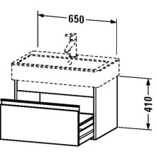Тумба белый матовый 65 см Duravit Ketho KT668401818