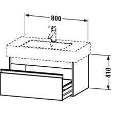 Тумба тауп матовый 80 см Duravit Ketho KT669009191