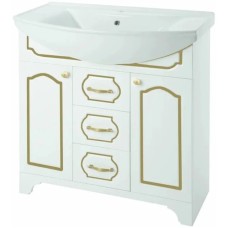 Тумба белый глянец золотая патина 72,1 см Bellezza Тиффани 4630512110384