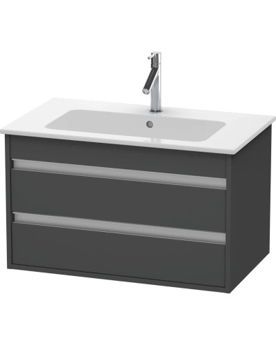 Тумба графит матовый 80 см Duravit Ketho KT642904949