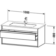 Тумба каштан 100 см Duravit Ketho KT643005353