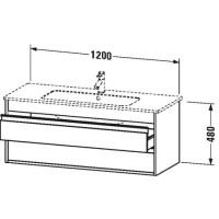 Тумба орех 120 см Duravit Ketho KT643107979