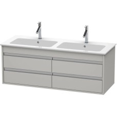 Тумба бетонно-серый матовый 127 см Duravit Ketho KT643300707