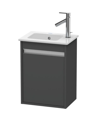 Тумба графит матовый 40 см Duravit Ketho KT6417L4949