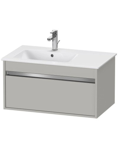 Тумба бетонно-серый матовый 80 см Duravit Ketho KT641900707