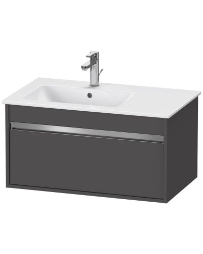 Тумба графит матовый 80 см Duravit Ketho KT641904949