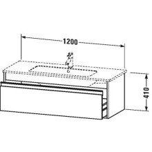 Тумба каштан 120 см Duravit Ketho KT642105353