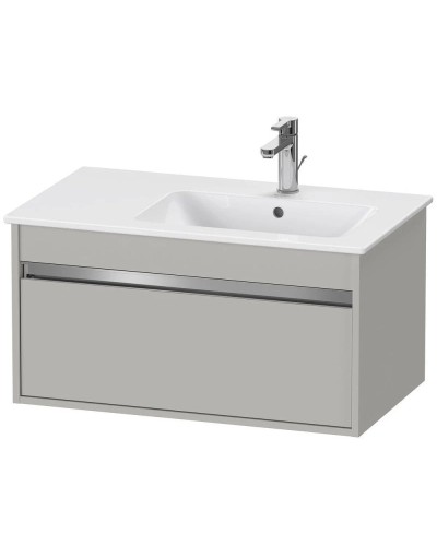Тумба бетонно-серый матовый 80 см Duravit Ketho KT641900707