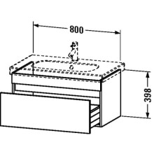 Тумба лен 80 см Duravit DuraStyle DS638407575