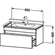 Тумба каштан 80 см Duravit DuraStyle DS638805353